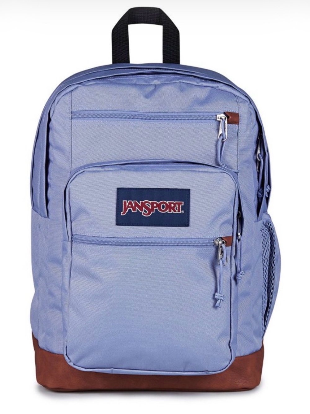 Jansport Lavender Backpack with Brown Suede Base
